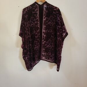 Kimono Sheer Wine color
